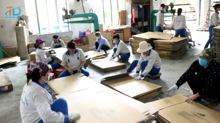 Thùng Carton sau khi được hoàn thiện 